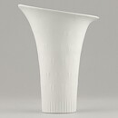 Carl-Harry Stålhane (1950s) White Flared Vase 13 cm