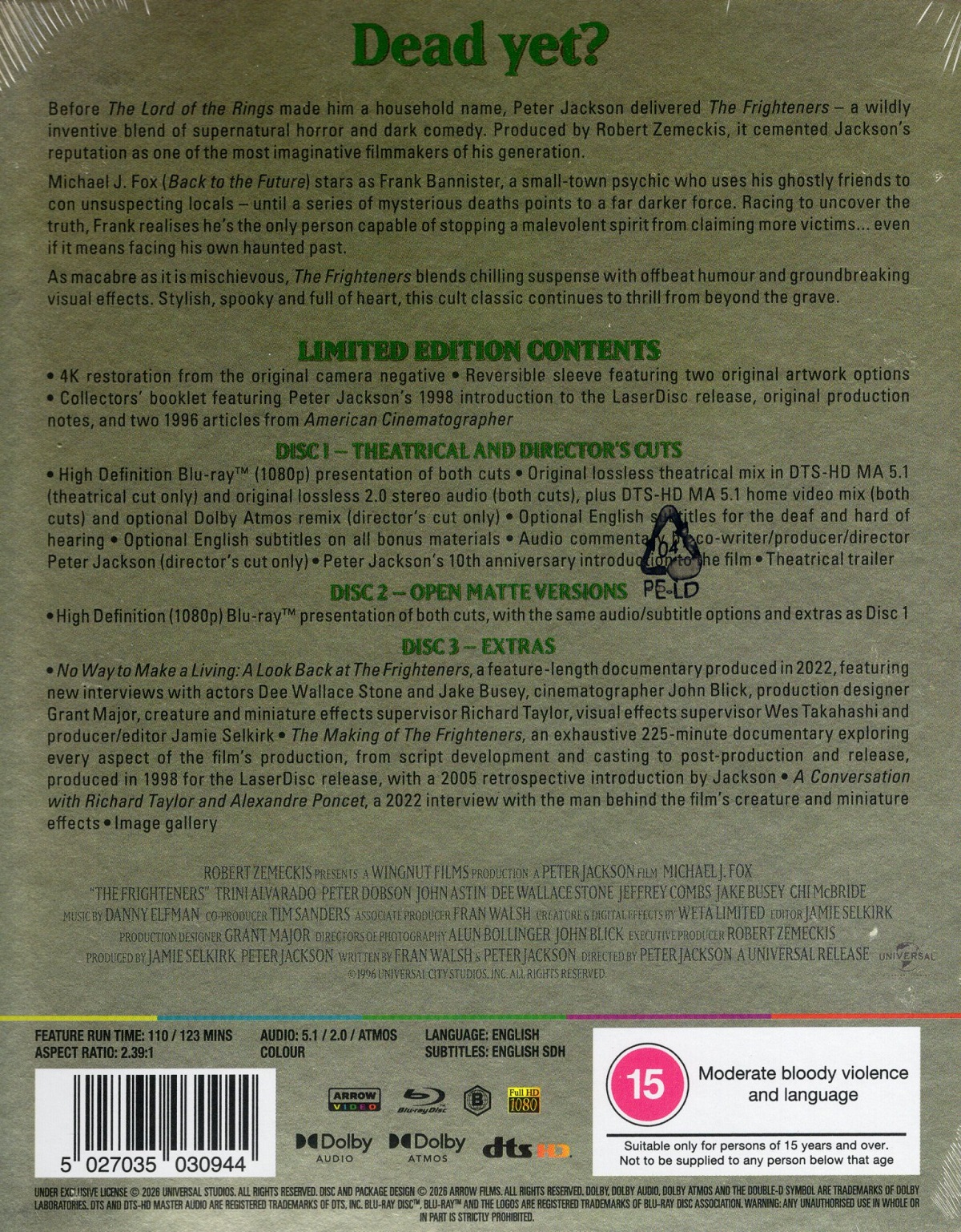 The Frighteners (Limited Edition) (ej svensk text) (Blu-ray) - 2