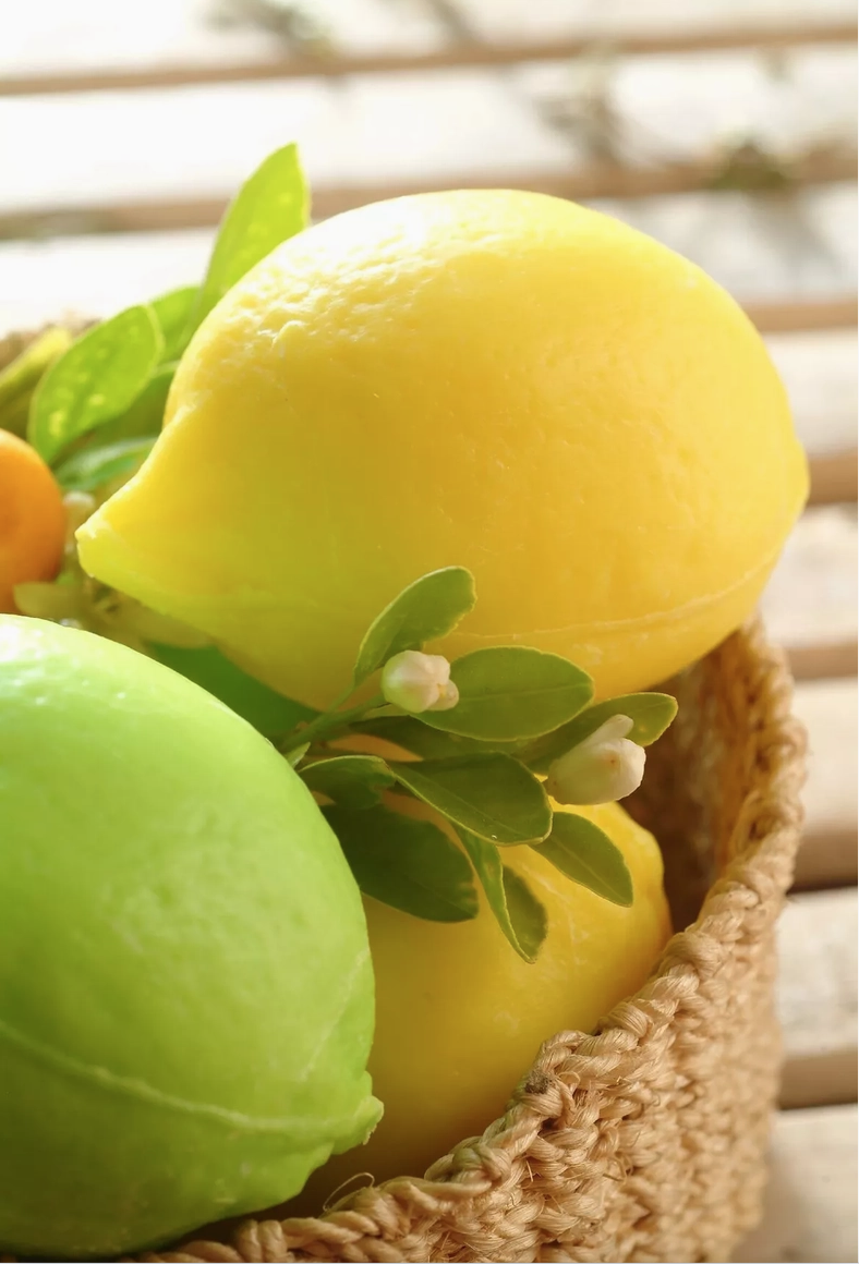 Fast tvål - Citronformad med Citrondoft 120g - 2