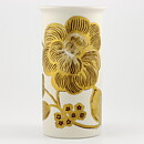 Veikko Roininen (1982) Limited White Vase with Golden Flower Decor 18 cm