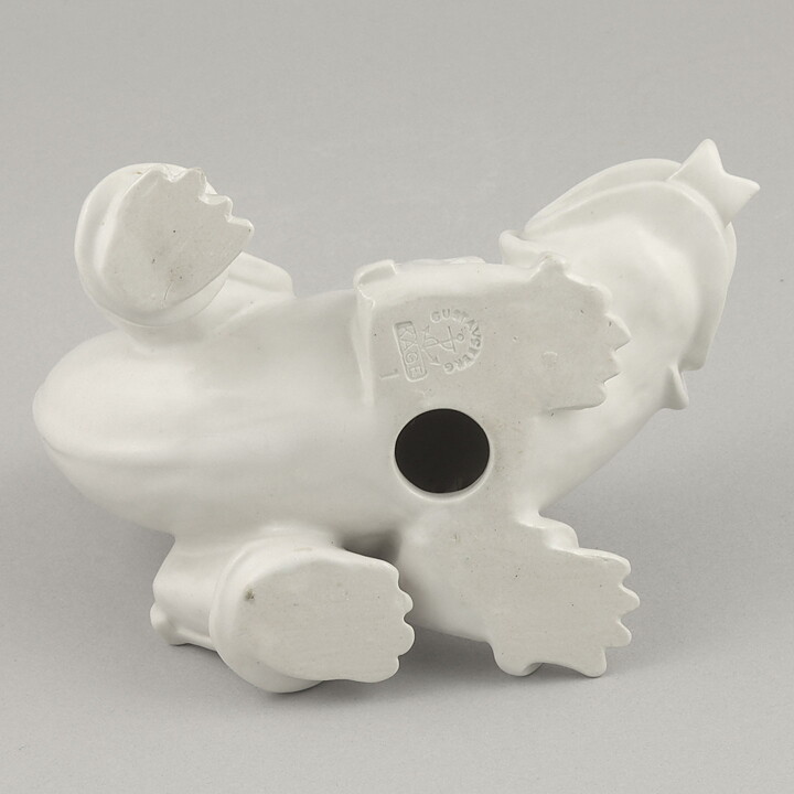 Wilhelm Kåge (1940s) White Dragon Puppy 13/9 cm