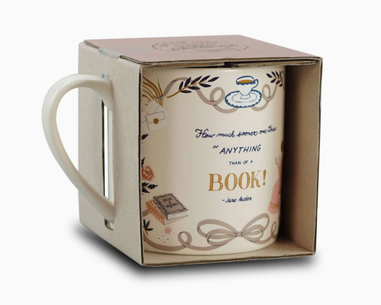 Pulteney Press : Jane Austen "There is no Enjoyment like Reading"   - Mugg 310 ml - 3