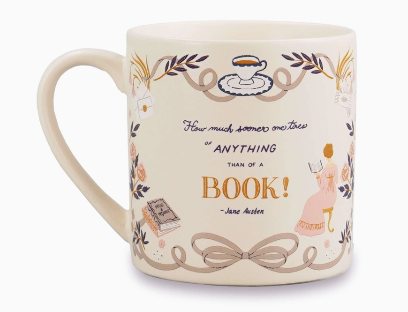 Pulteney Press : Jane Austen "There is no Enjoyment like Reading"   - Mugg 310 ml - 2