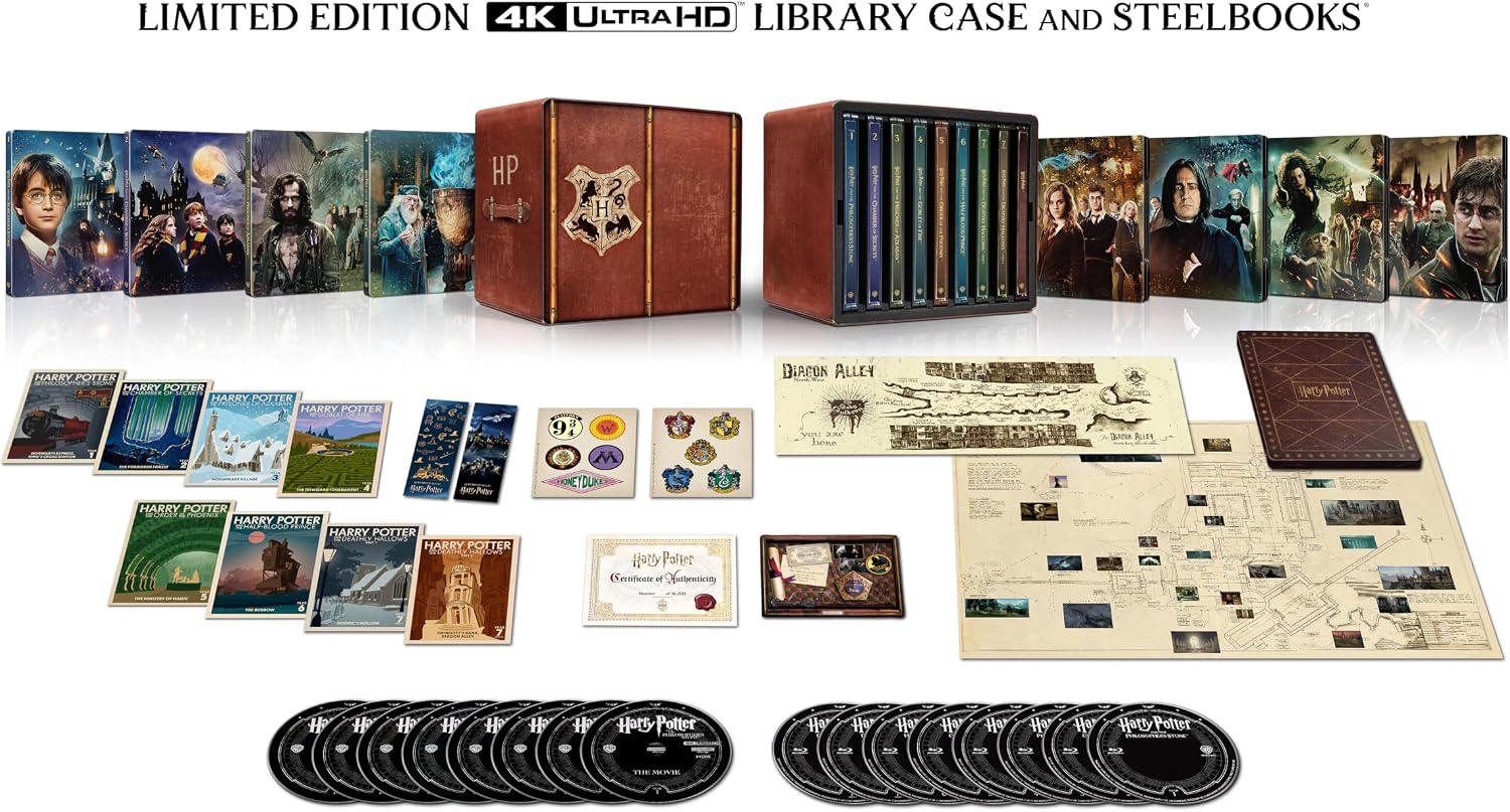 Harry Potter Complete 8-Film Collection (Limited Edition Steelbook) (ej svensk text) (4K Ultra HD) - 2