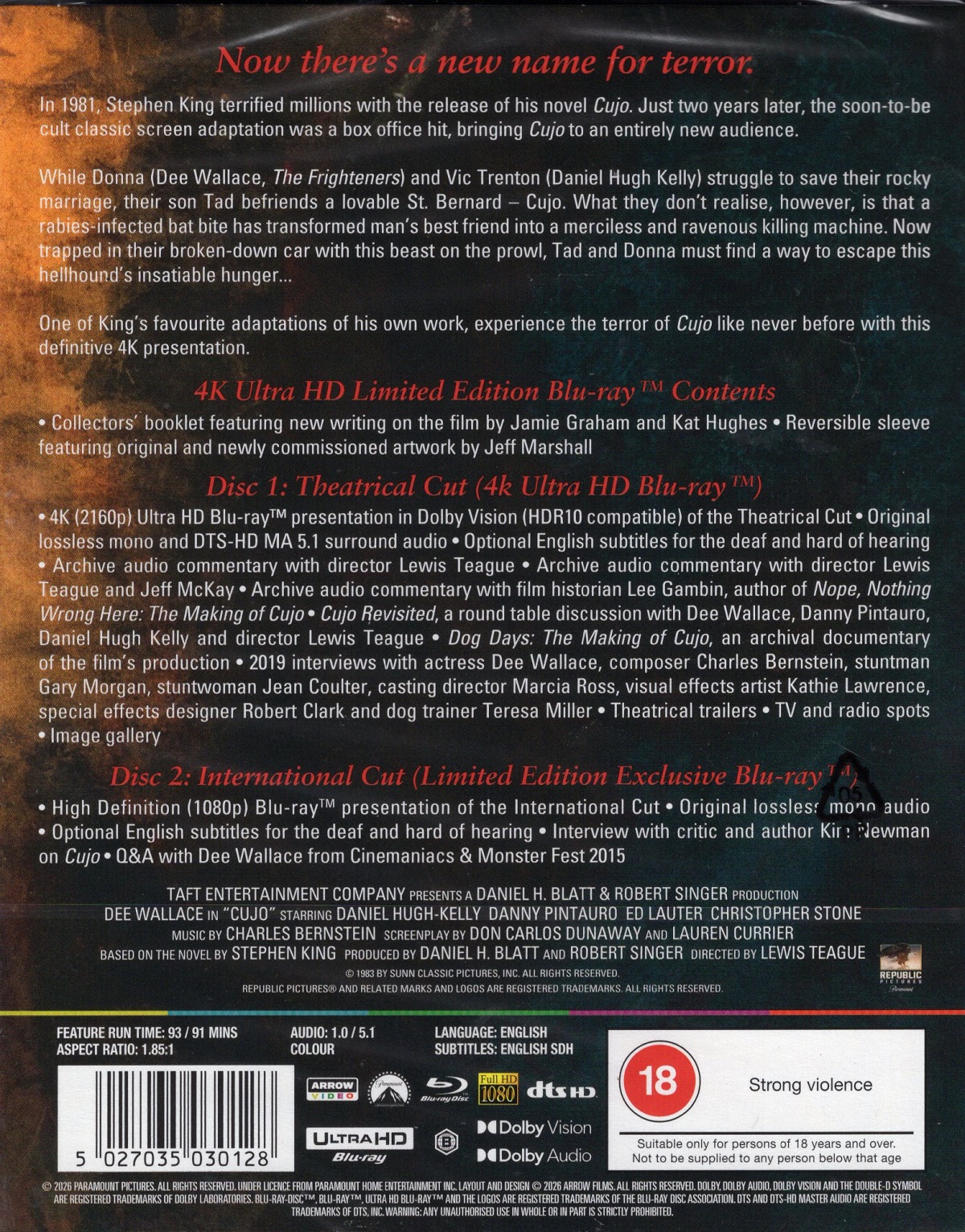 Cujo (Limited Edition) (ej svensk text) (4K Ultra HD + Blu-ray) - 2