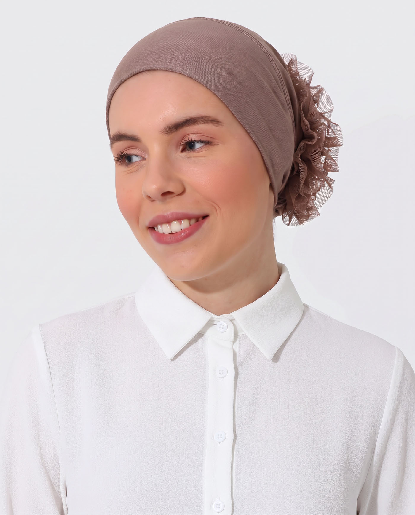Justerbar Undersjal med Silikon och Puff - Brun - 5