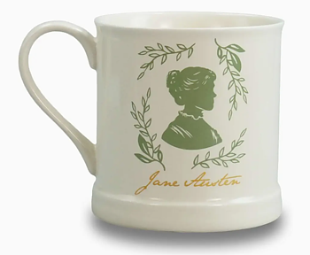 Pulteney Press : Jane Austen "But indeed I would rather have nothing but tea"   - Mugg 375 ml