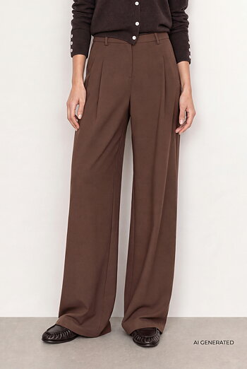 Leveté Room -Peeta 2 Trousers Fondue Fudge