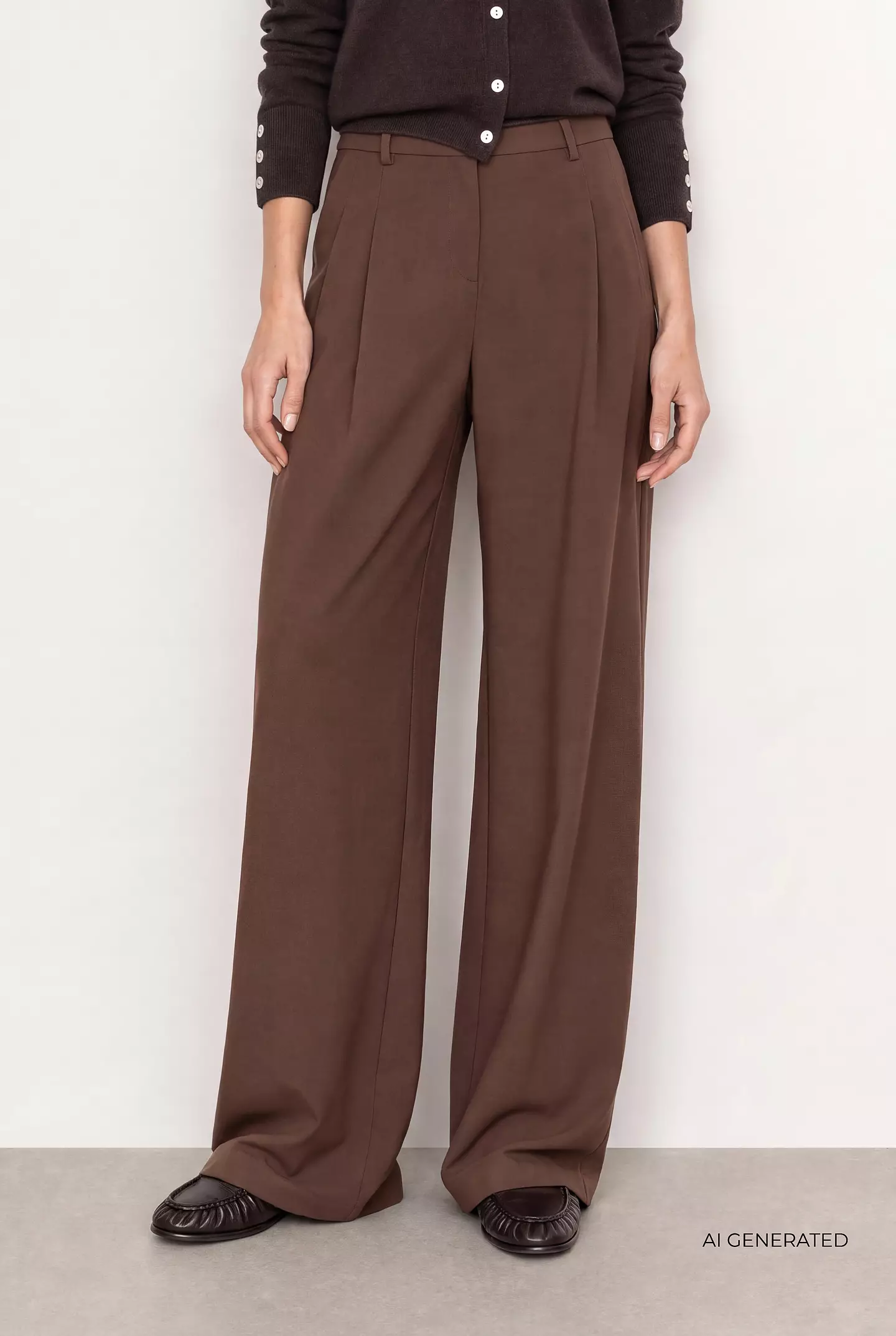 Leveté Room -Peeta 2 Trousers Fondue Fudge - 9