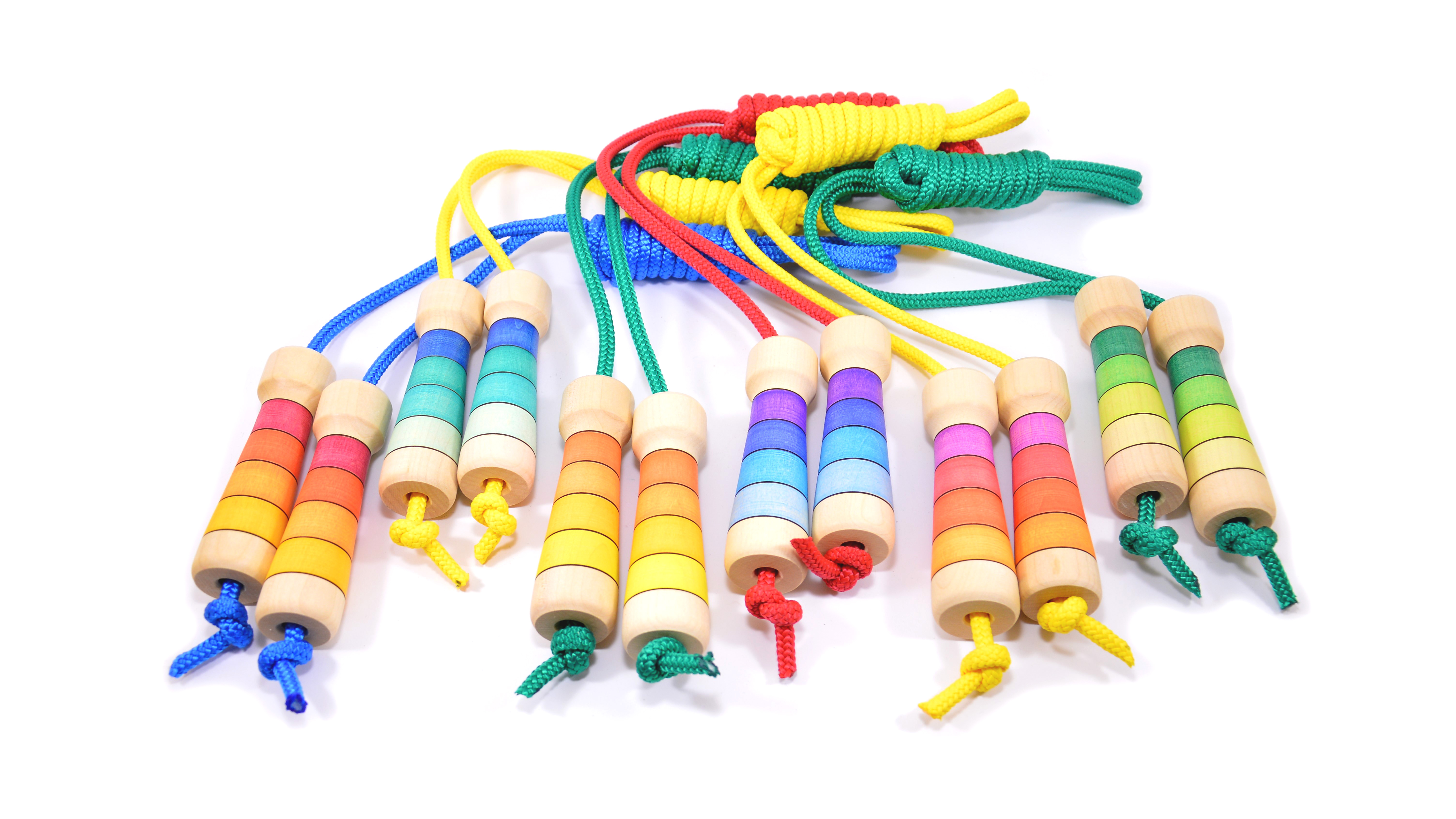 Randigt hopprep justerbart, 2,4 m 