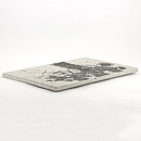 バリヤ・スクーギ  一点もの  シルバーのペーストで装飾された陶板  36cm  1970年代