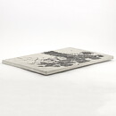 Börje Skohg (1970s) Unique Wall Plaque with Abstract Silver Paste Decor 36 cm