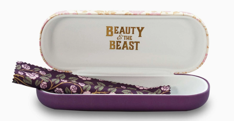 Pulteney Press : Beauty and the Beast "She spent the Greatest Part of Her Time in Reading Good Books"   - Glasögonfodral med matchande putsduk - 3