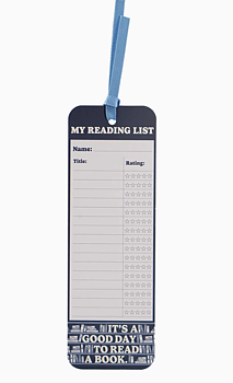 Pulteney Press : "It's a Good Day to Read a Book"  - Bokmärke med band och läslista