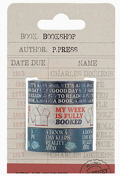 Pulteney Press : "It's a Good Day to Read a Book" m fl - Washi Tape Set med 3 rullar