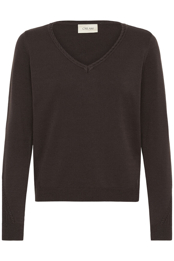 Cream Dela Knit Pullover Java