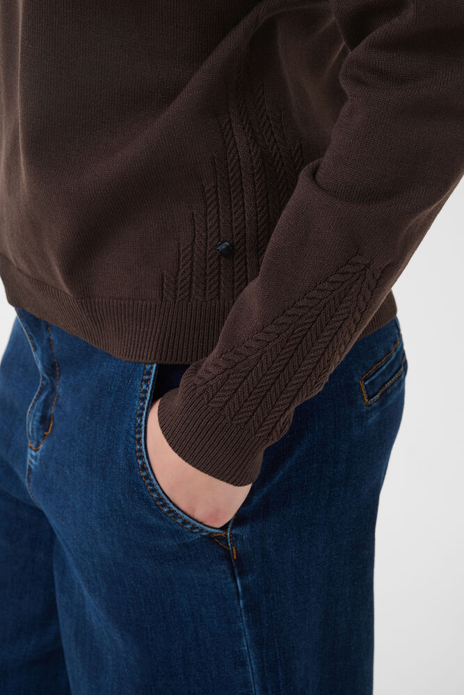 Cream Dela Knit Pullover Java - 5