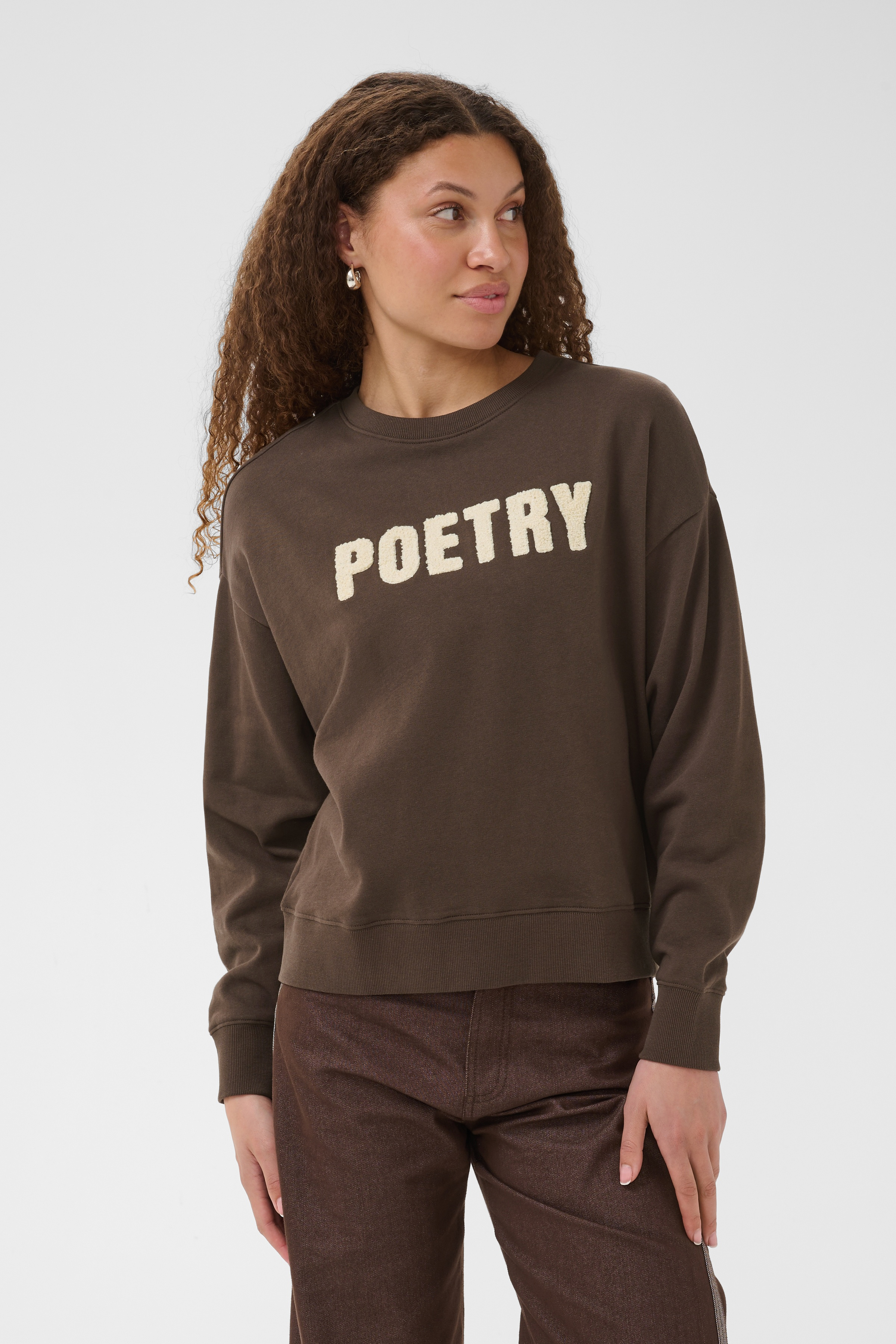 Saint Tropez Suzie Sweatshirt Chocolate Brown - 3