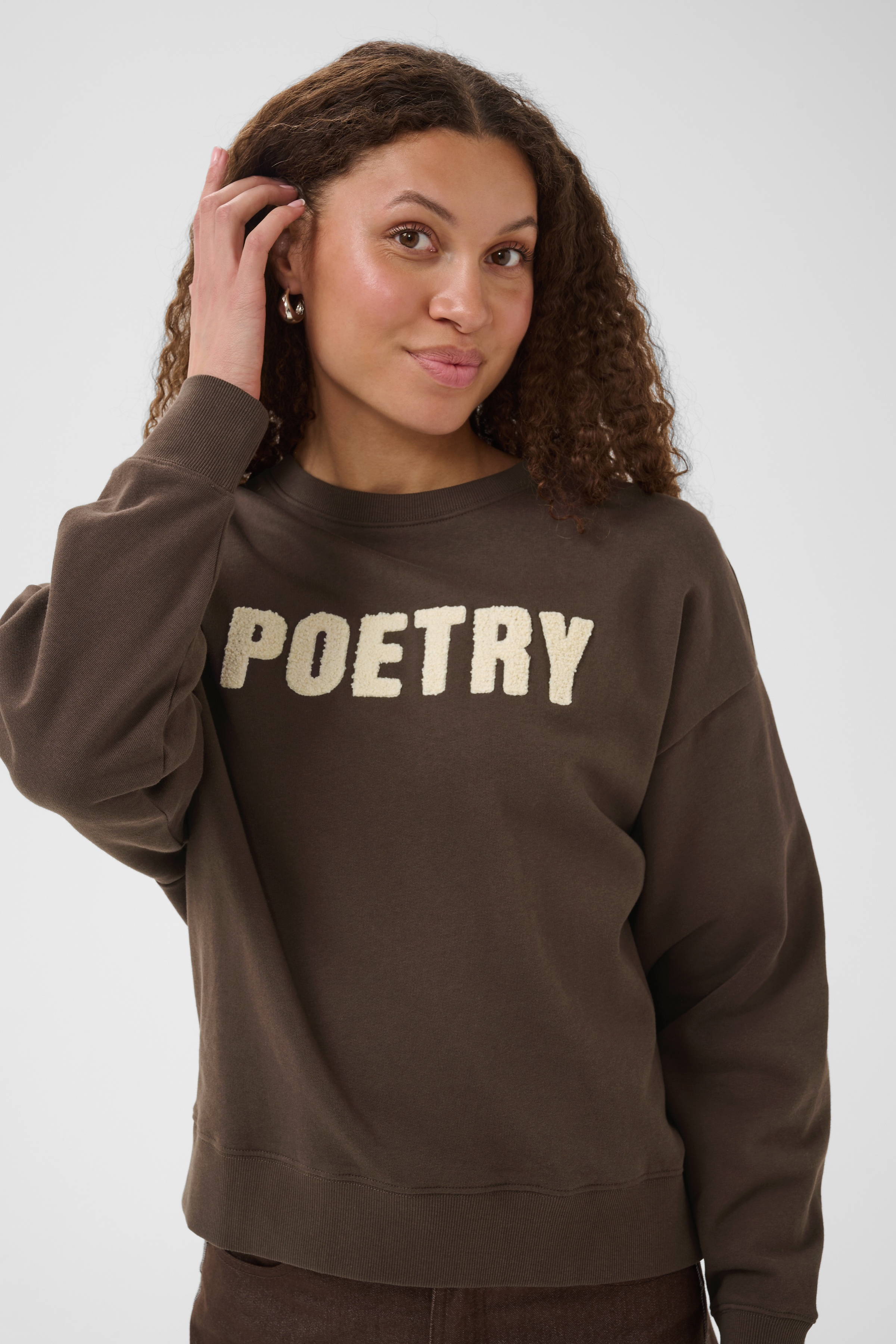 Saint Tropez Suzie Sweatshirt Chocolate Brown