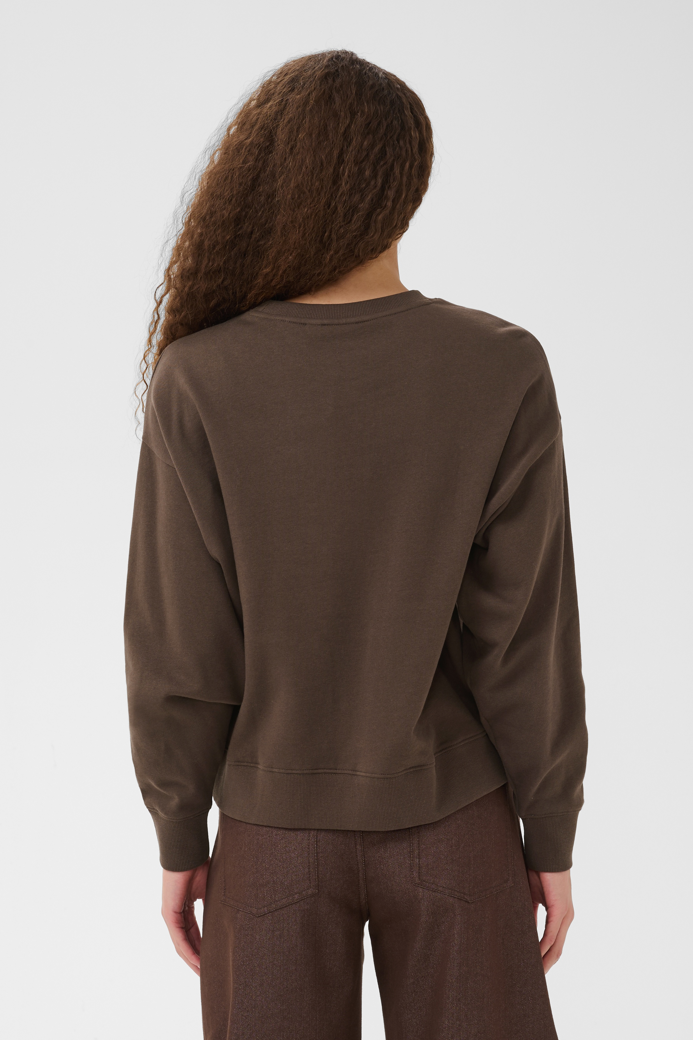 Saint Tropez Suzie Sweatshirt Chocolate Brown - 4