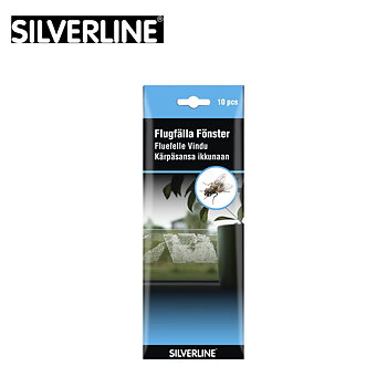 Fluefælde til vinduer, Sticky, 10-pak, Silverline