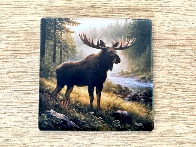 Kylskåpsmagnet - Älgtjuren