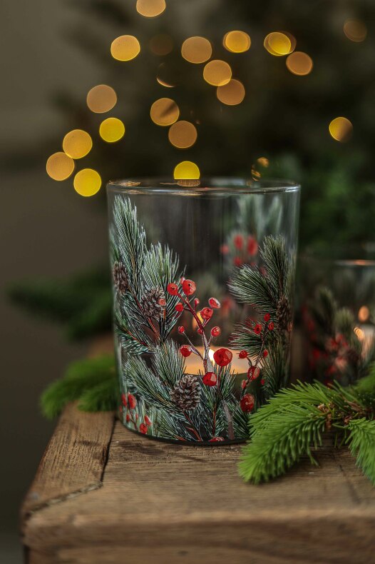 Majas Lykta Winter Berries Stor
