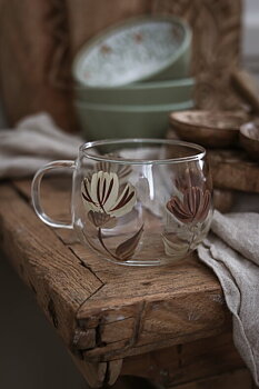 Maja's Blomia Flower Glass Mug