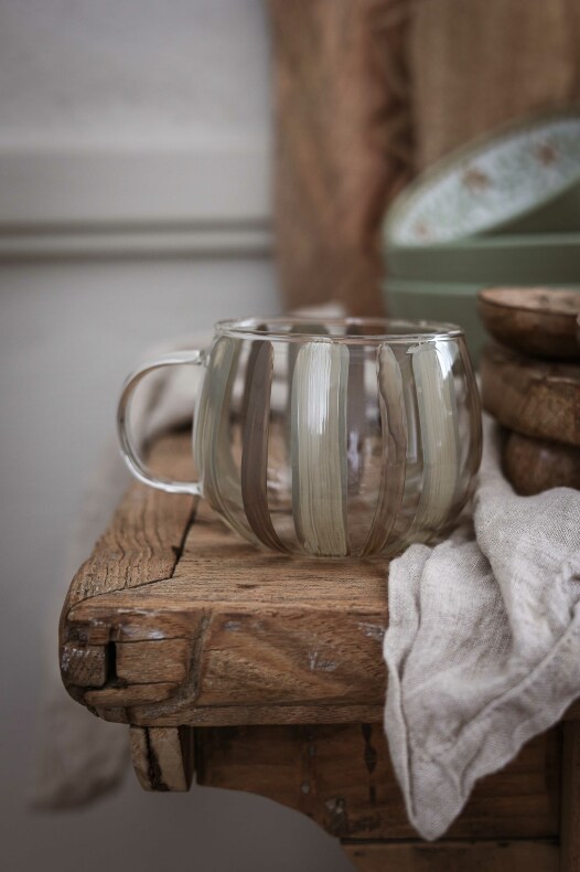 Maja's Blomia Green Glass Mug