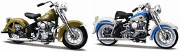Harly-Davidson  74FL Hydra Gide  1953   FLH DUO GLIDE  1958  1:18 Maisto  