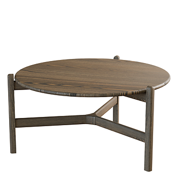 Optic Soft Round Coffee Table Wood (several choices) - Kristensen & Kristensen