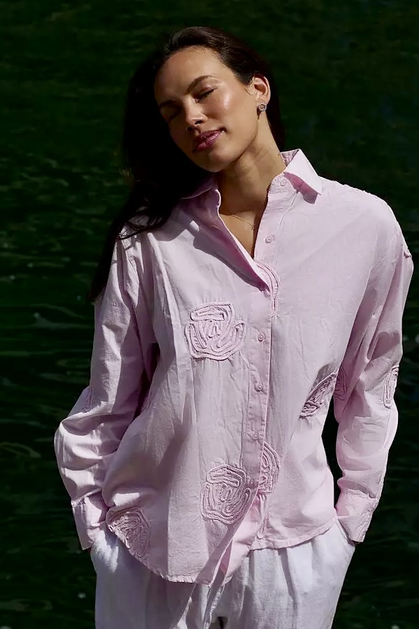Neo Noir - Dalma Dori Emb Shirt Light Pink - 7