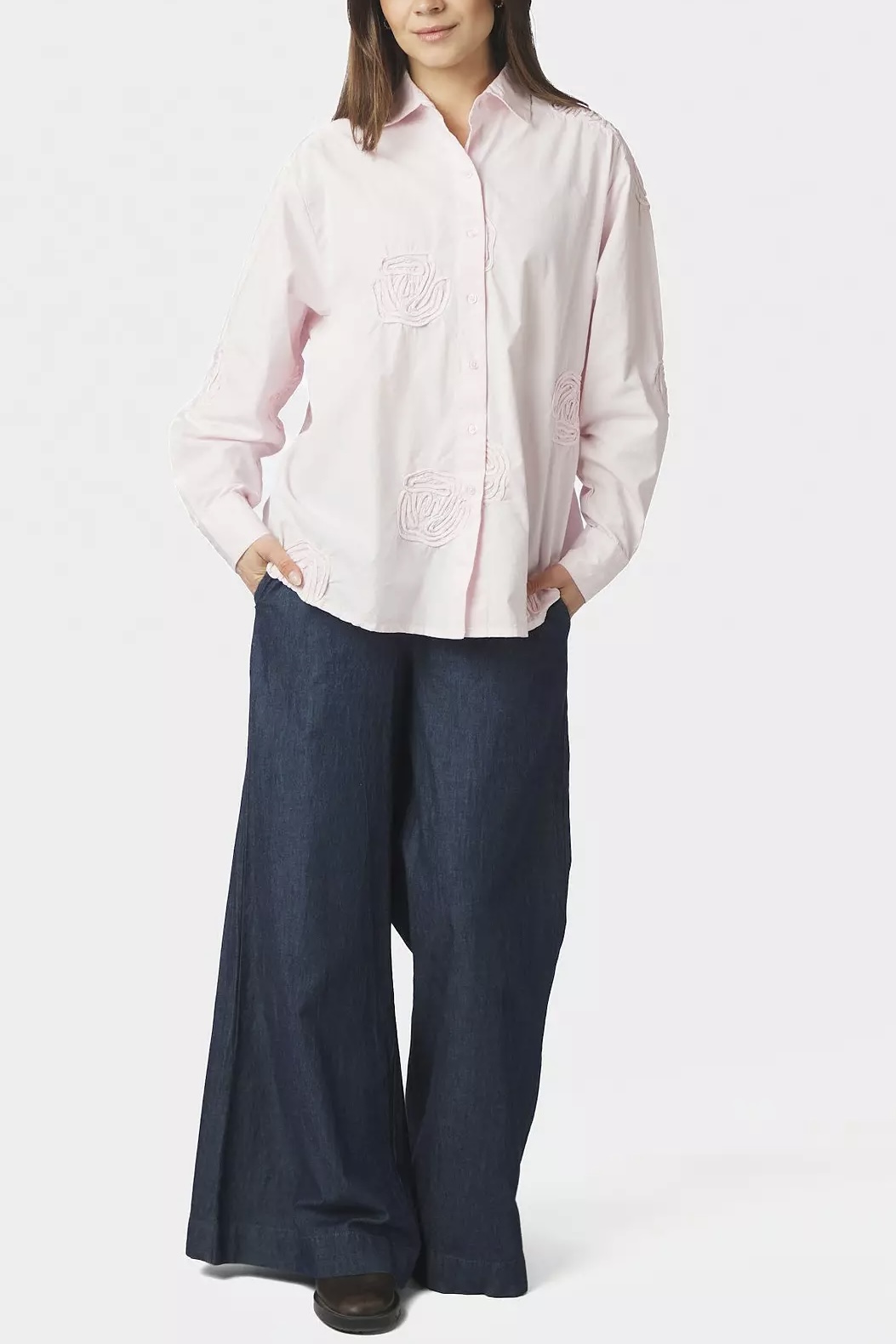 Neo Noir - Dalma Dori Emb Shirt Light Pink - 2