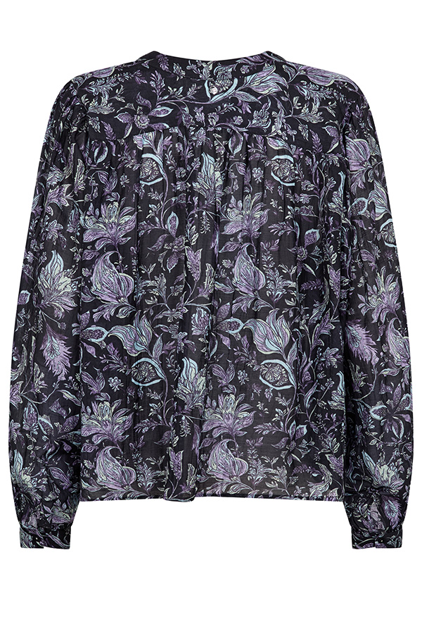 MMTenca Fleura Blouse Salute Navy - 4