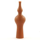 Annikki Hovisaari (Arabia 1960s) Brown Segmented Vase 20 cm