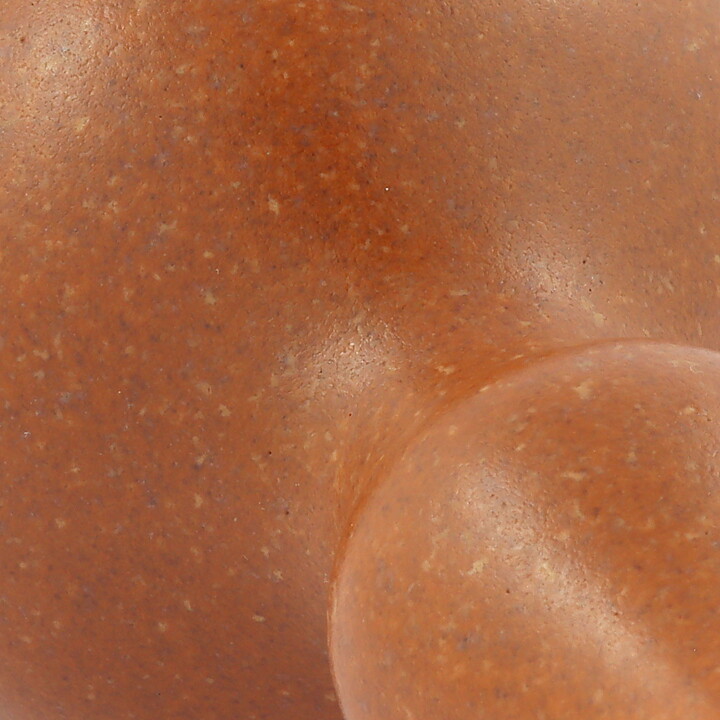 Annikki Hovisaari (Arabia 1960s) Brown Segmented Vase 20 cm