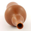Annikki Hovisaari (Arabia 1960s) Brown Segmented Vase 20 cm