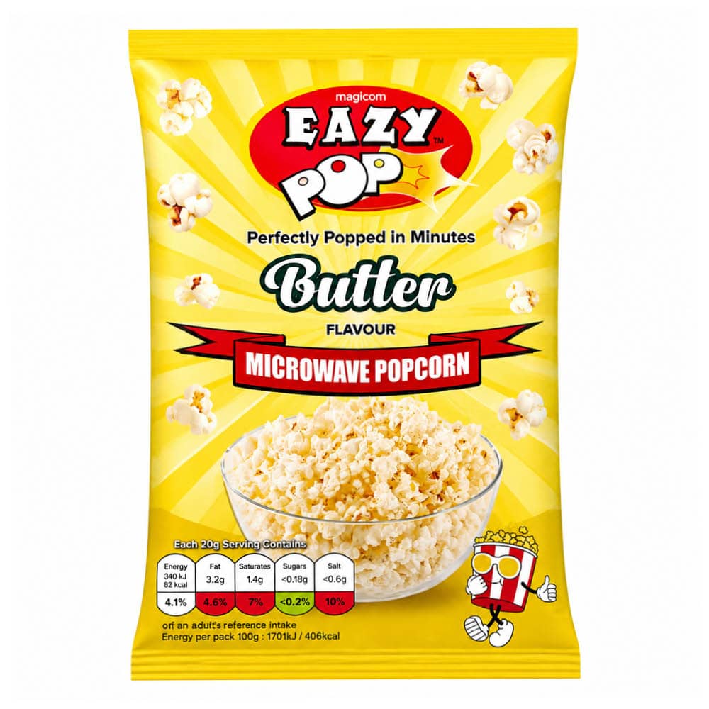 Easy Pop Butter Microwave Popcorn 85g