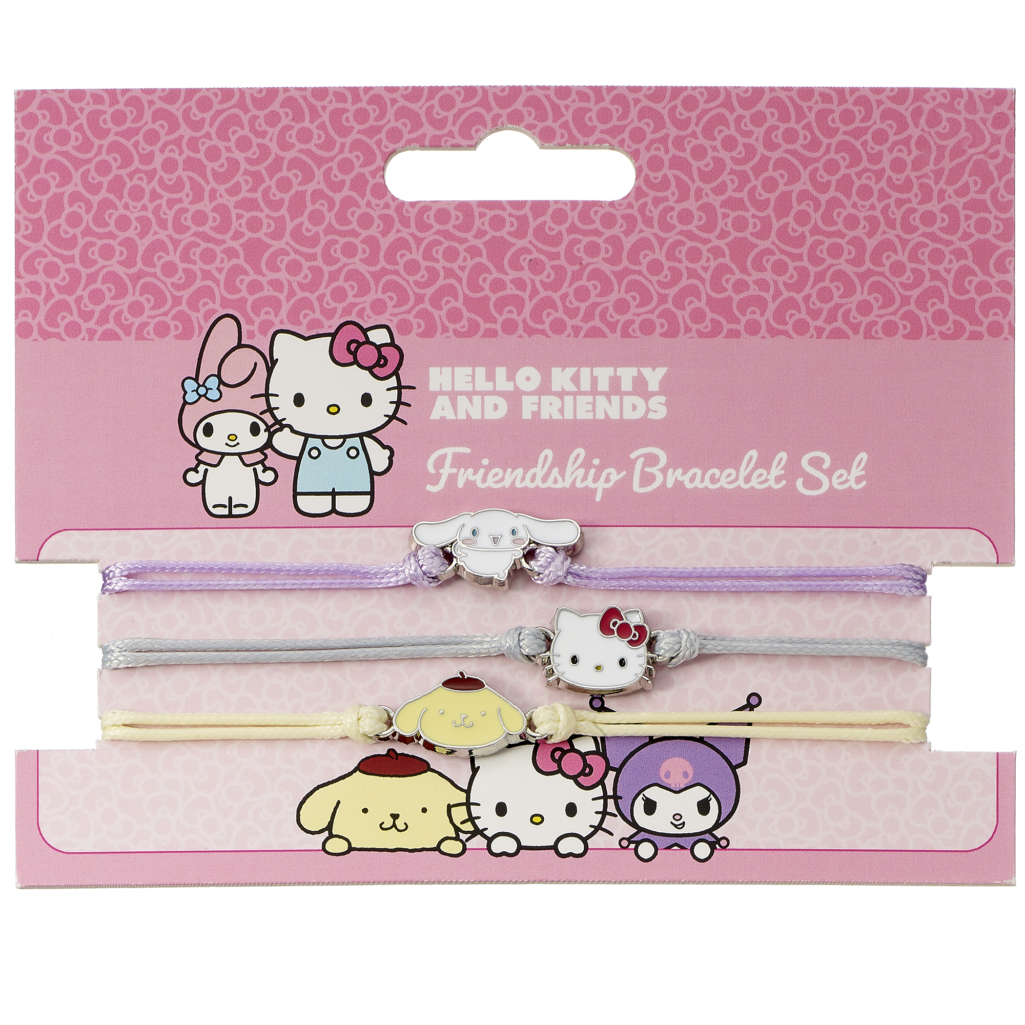 Hello Kitty, Cinnamoroll och Pompompurin Vänskapsarmbandset 3-pack - 3