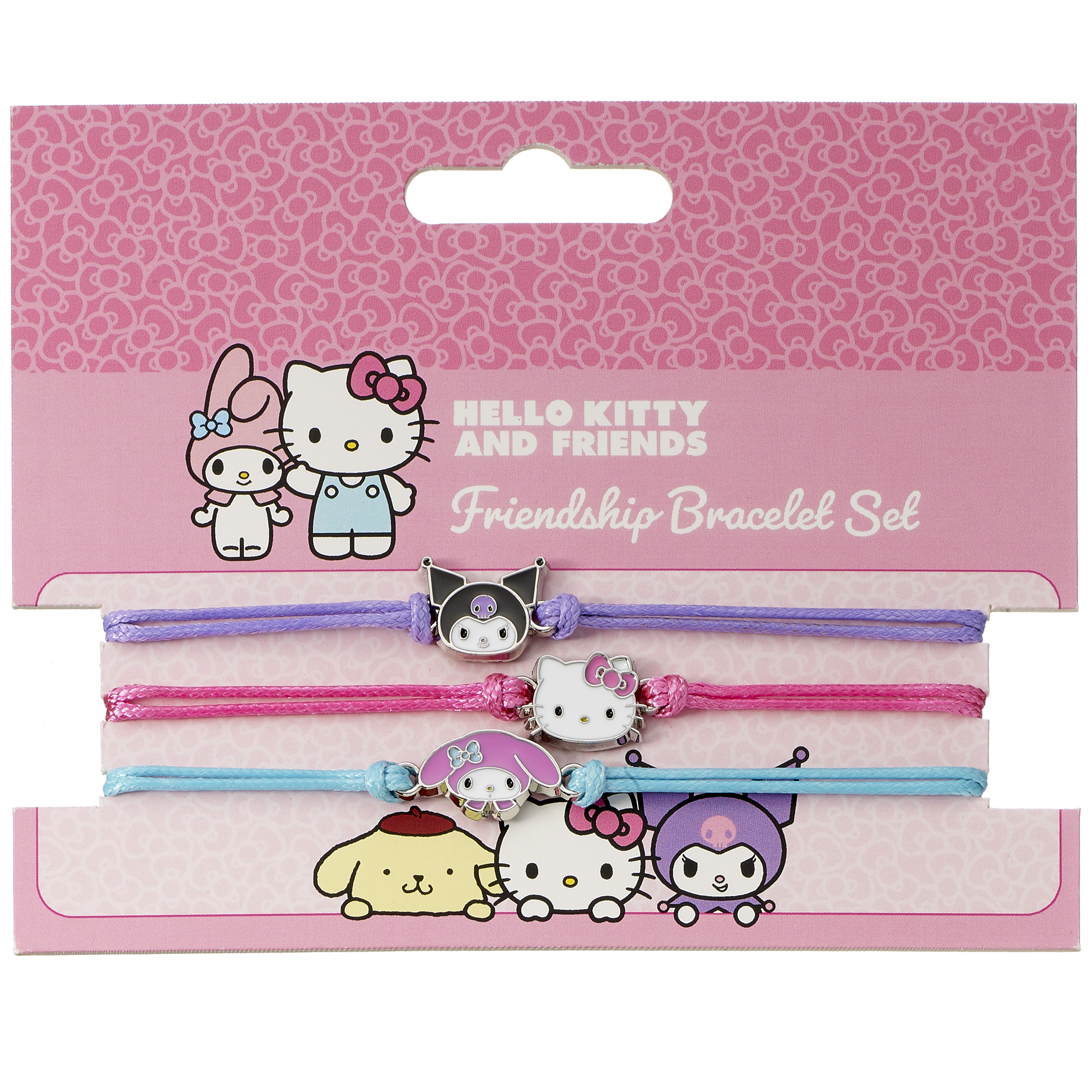 Hello Kitty, Kuromi och My Melody Vänskapsarmbandset 3-pack - 3