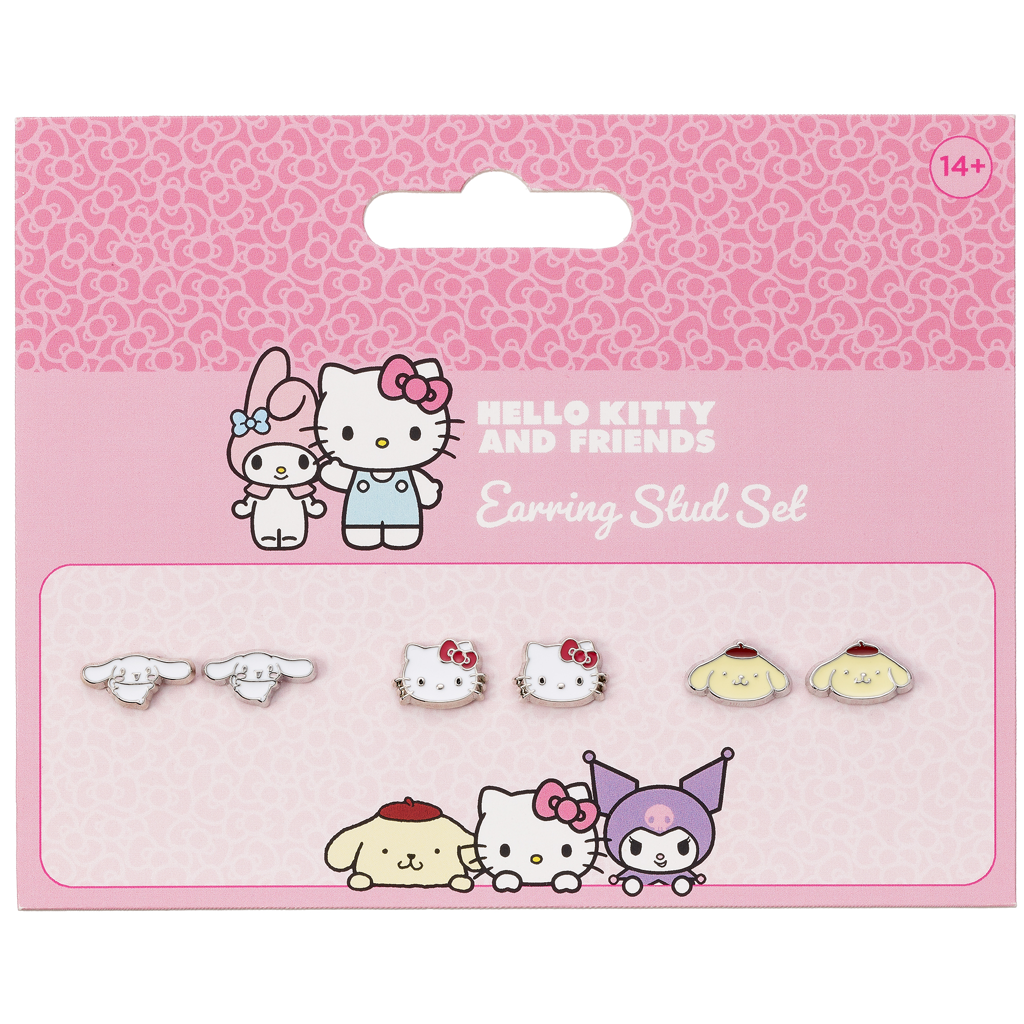 Hello Kitty, Cinnamoroll och Pompompurin Örhängen - Set med 3 Par Stiftörhängen - 3