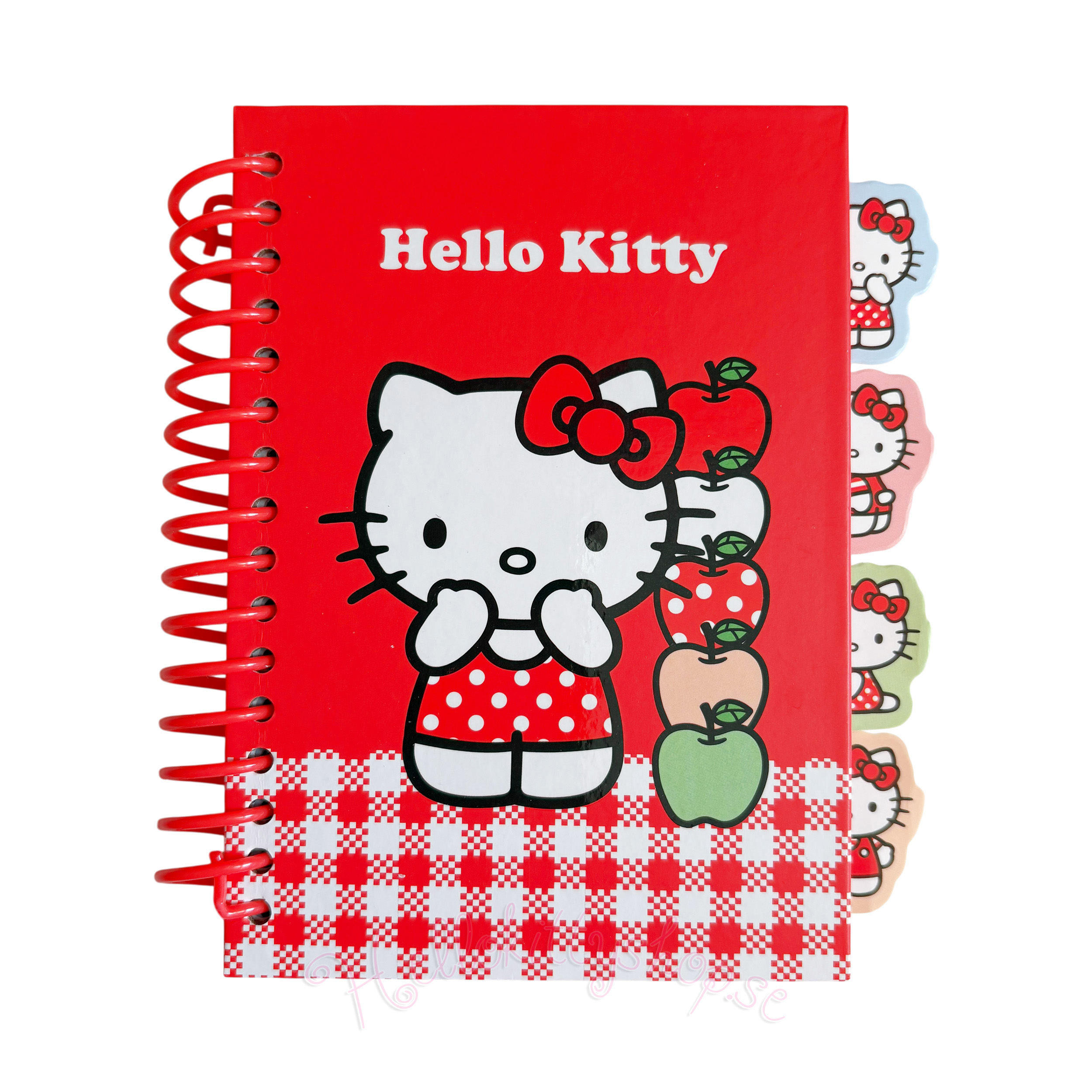 Hello Kitty Inbunden Anteckningsbok A6 Röd & Vit