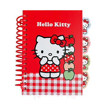 Hello Kitty Inbunden Anteckningsbok A6 Röd & Vit