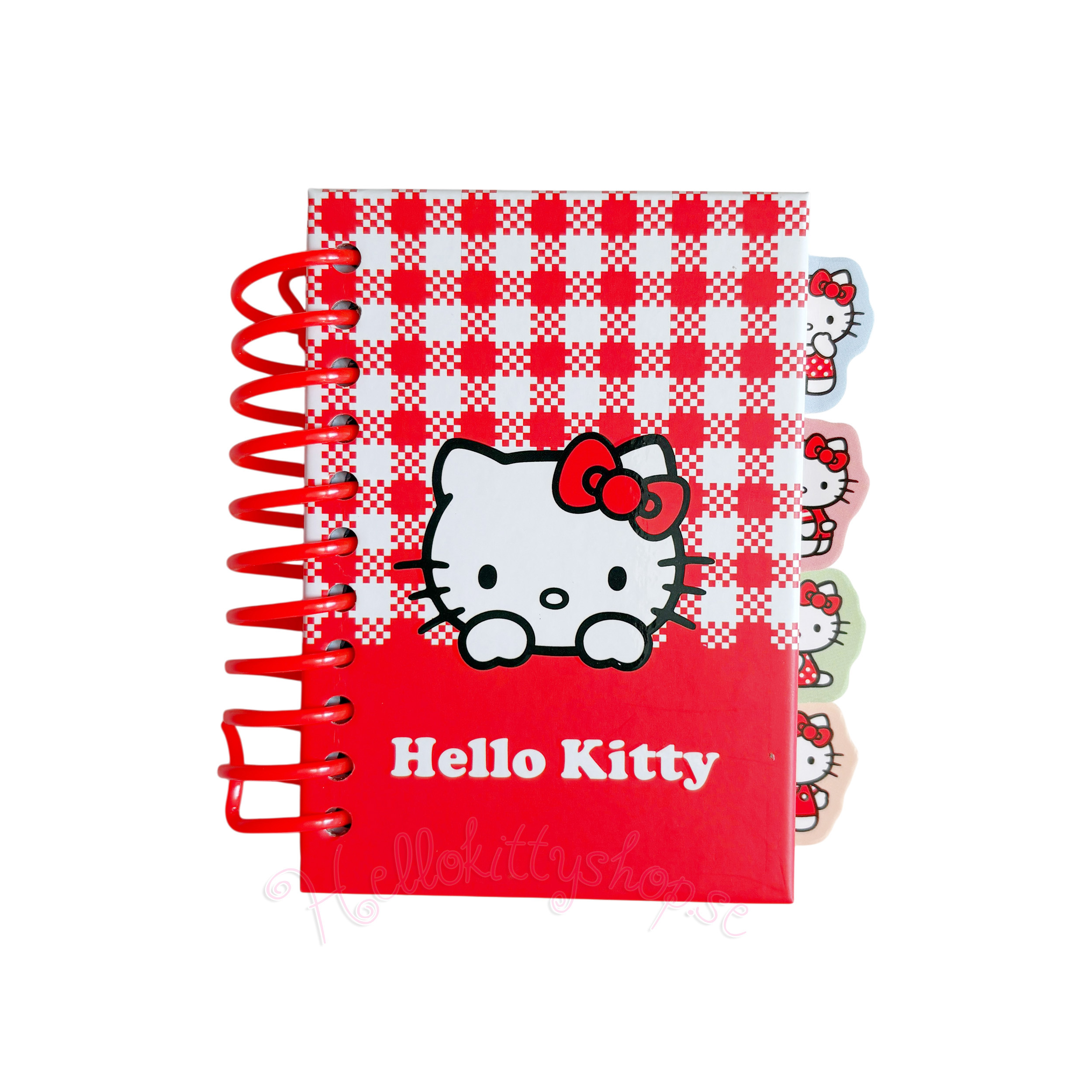 Hello Kitty Inbunden Anteckningsbok A7 Röd & Vit