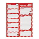 Hello Kitty Veckoplanerare Röd & Vit – Kawaii Sanrio 190 x 255 mm