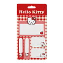 Hello Kitty Post-it-lappar i 5 olika design med 25 st ark i varje – Röd, Vit & Rosa - Sanrio Kawaii