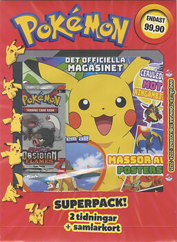 Superpack 2026 nr 4, Pokemon med 2 tidningar + samlarkort