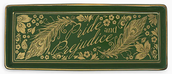 Steel Mill & Co UK : Jane Austen Pride and Prejudice Collector's Edition Literary Trinket Tray - Fat i keramik för småsaker