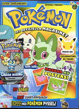 Pokemon magasin nr 5 2026, Massor av Posters! Fun pack med Mega evolution Chaos Rising 