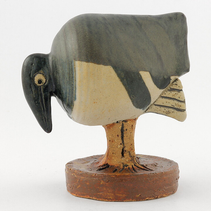  Lisa Larson (1957) Unique Bird Sculpture 10 cm